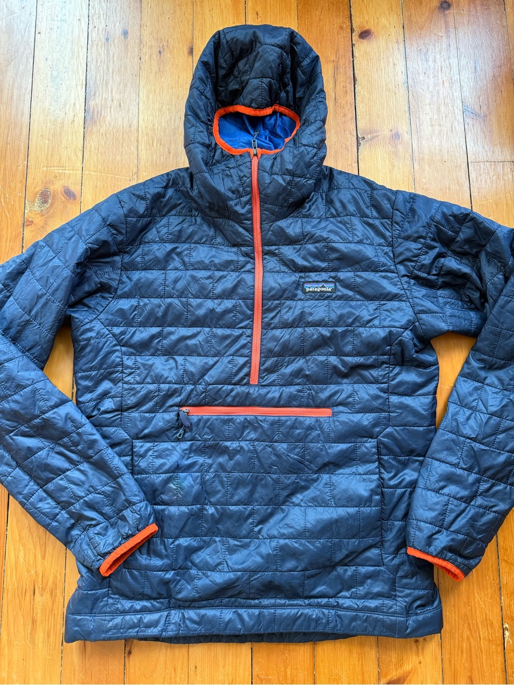Patagonia Nano Puff Bivy Pullover Primaloft Jacket Men’s medium Navy